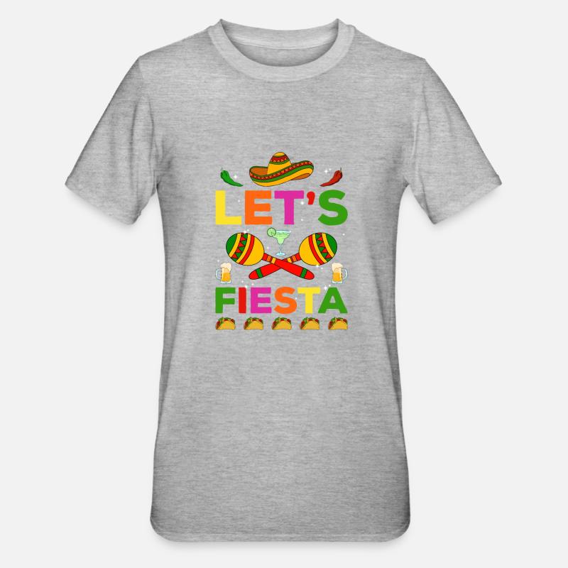 Cinco de Mayo - T-shirt polycoton Unisexe - gris chiné