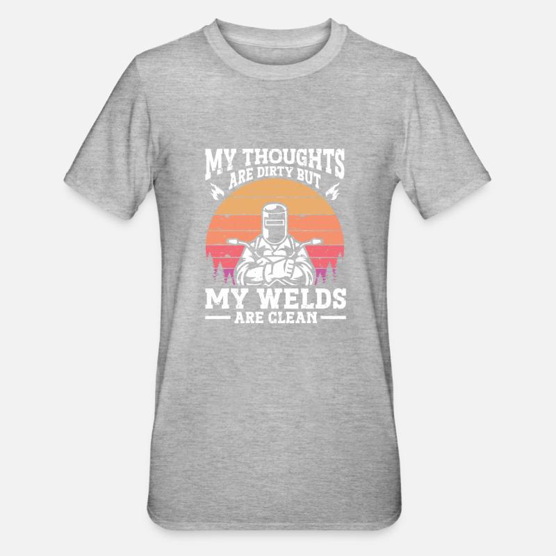 Soudage à la soudeuse - T-shirt polycoton Unisexe - gris chiné