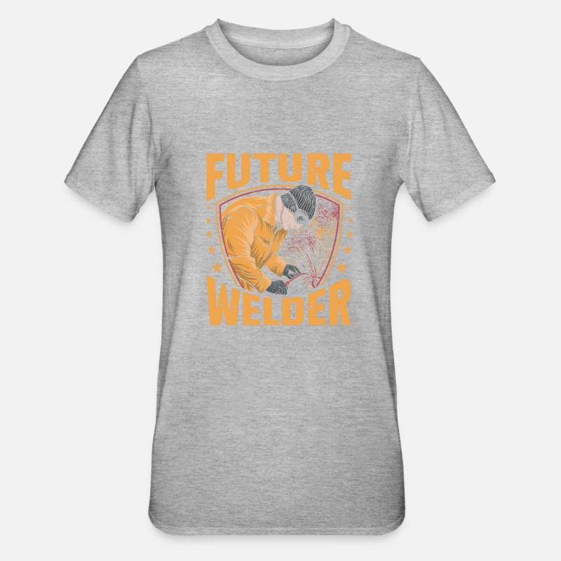 Soudage à la soudeuse - T-shirt polycoton Unisexe - gris chiné