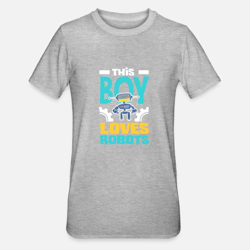 Programmeur de robots robotiques - T-shirt polycoton Unisexe - gris chiné