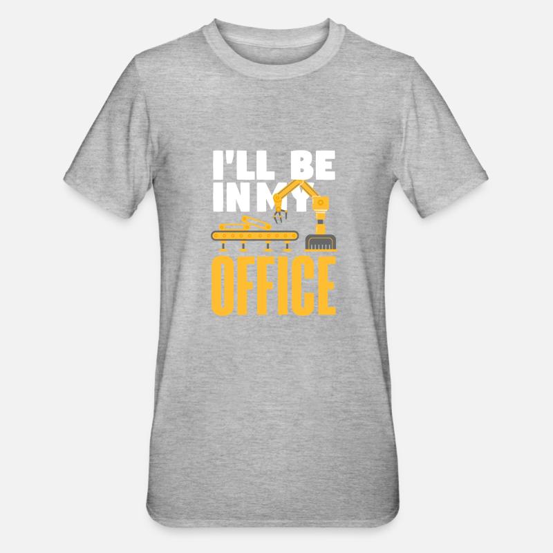 Programmeur de robots robotiques - T-shirt polycoton Unisexe - gris chiné