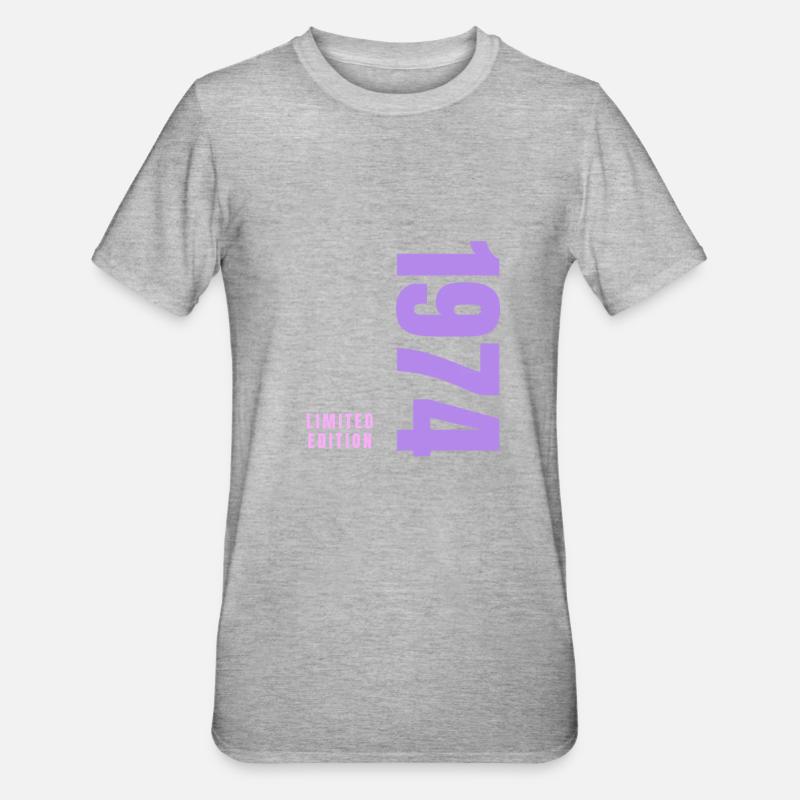 50th Birthday - Unisex Polycotton T-Shirt - heather grey