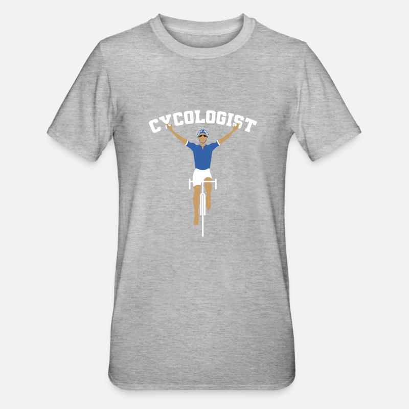 Cycle de cycologue - T-shirt polycoton Unisexe - gris chiné