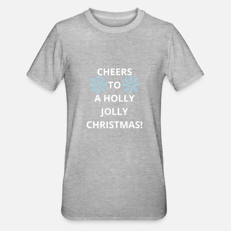 Vive un joyeux Noël ! - T-shirt polycoton Unisexe - gris chiné