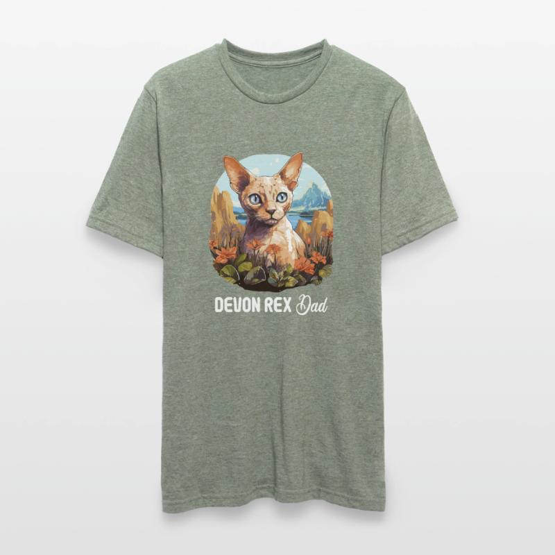Chaton Devon Rex Chat Devon Rex T-shirt polycoton Unisexe