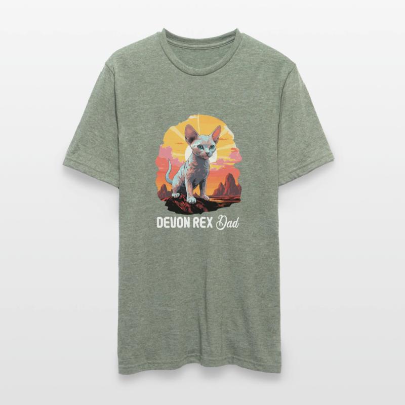 Chaton Devon Rex Chat Devon Rex T-shirt polycoton Unisexe