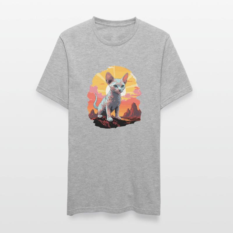Devon Rex Kätzchen Devon Rex Katze Unisex Polycotton T-Shirt