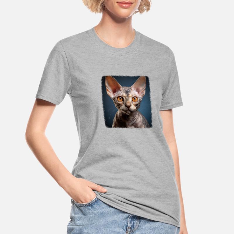 Devon Rex Kätzchen Devon Rex Katze Unisex Polycotton T-Shirt