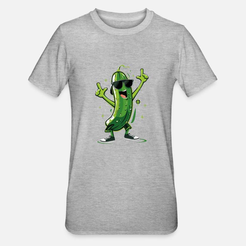 Concombre - T-shirt polycoton Unisexe - gris chiné