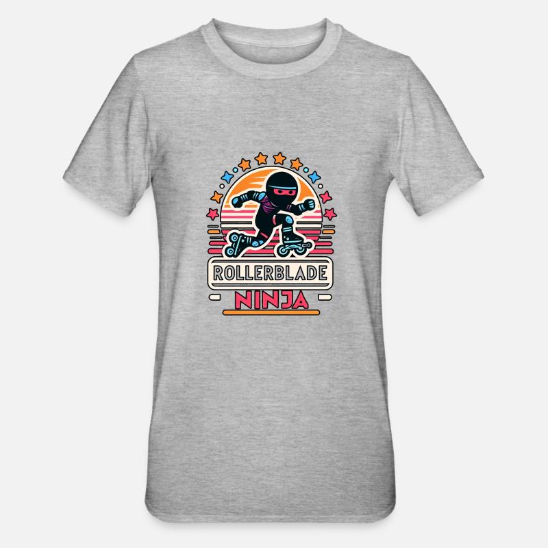 Rollerblade Ninja 7 - T-shirt polycoton Unisexe - gris chiné