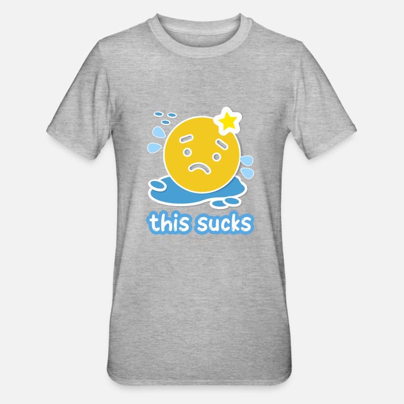 C’est de la merde - T-shirt polycoton Unisexe - gris chiné