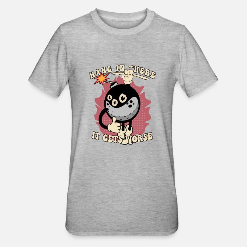 Persévérant - T-shirt polycoton Unisexe - gris chiné