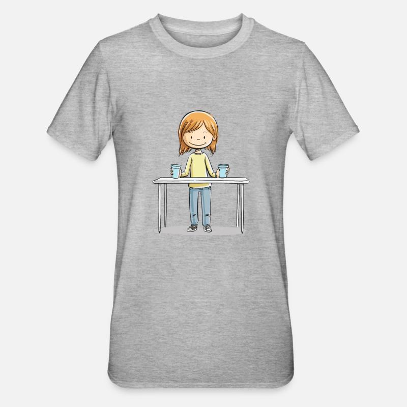 Empilage de gobelets Speed Stacker - T-shirt polycoton Unisexe - gris chiné
