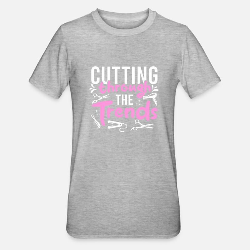 Coiffeur Coiffeur Coiffeur Coiffeur - T-shirt polycoton Unisexe - gris chiné