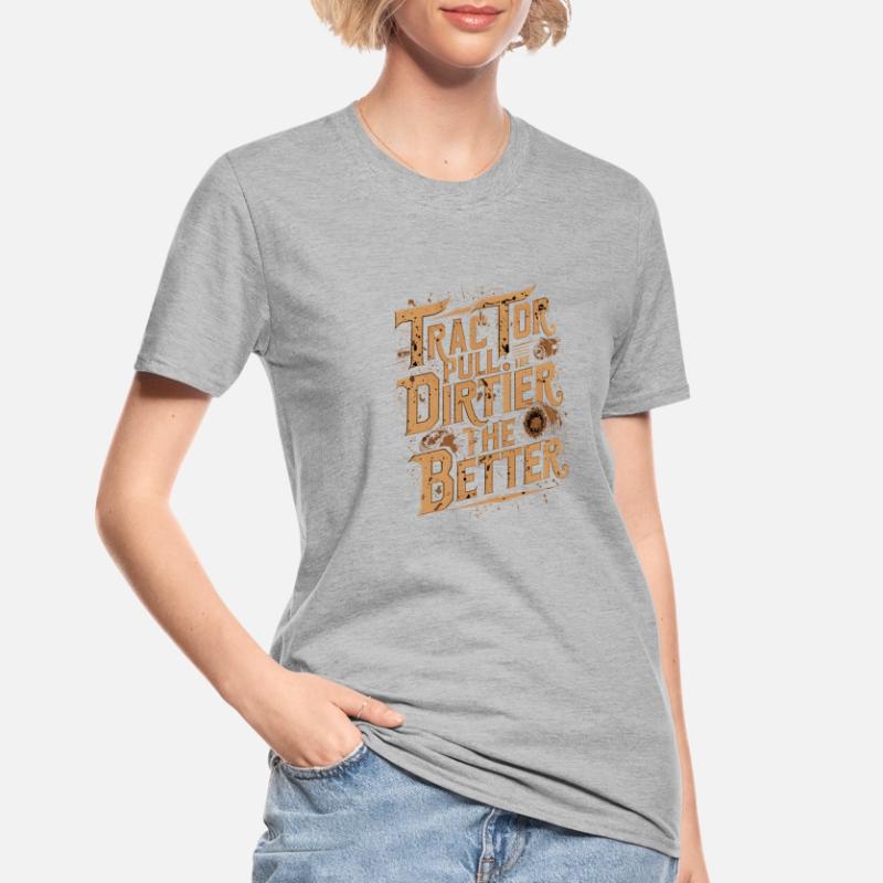 Tractor Pulling Tractor Pulling Tractor Power Farm Unisex Polycotton T-Shirt
