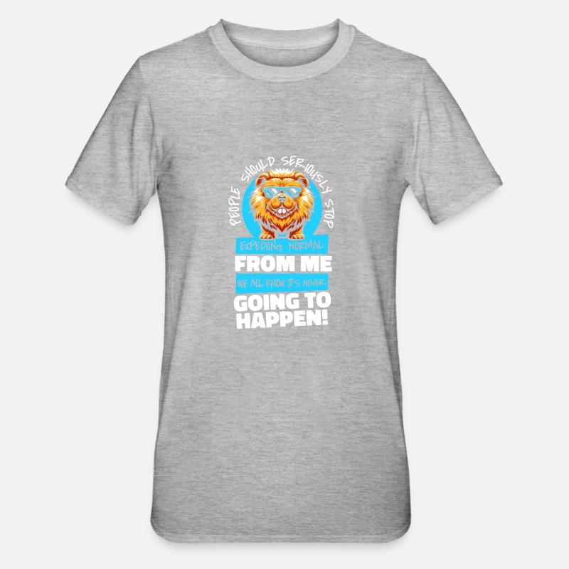 Chow Chow - T-shirt polycoton Unisexe - gris chiné