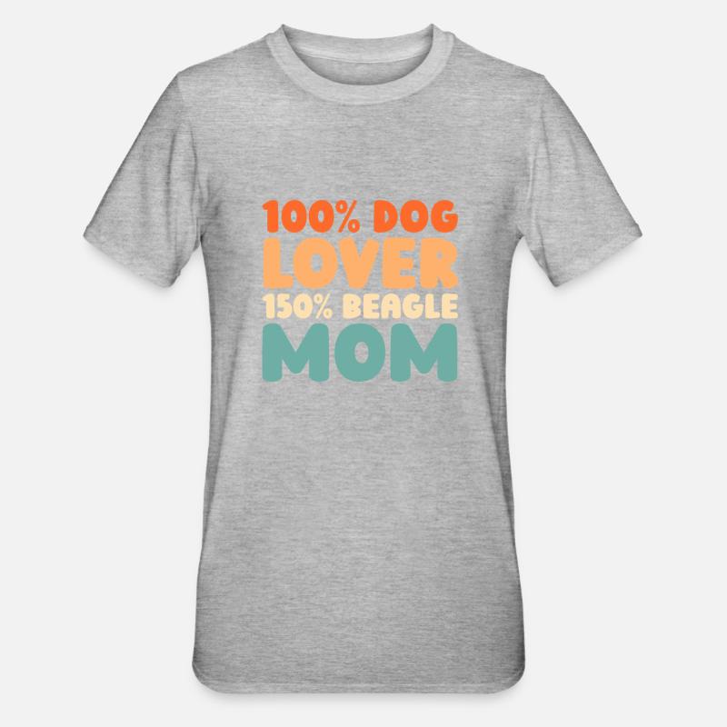Beagle - T-shirt polycoton Unisexe - gris chiné