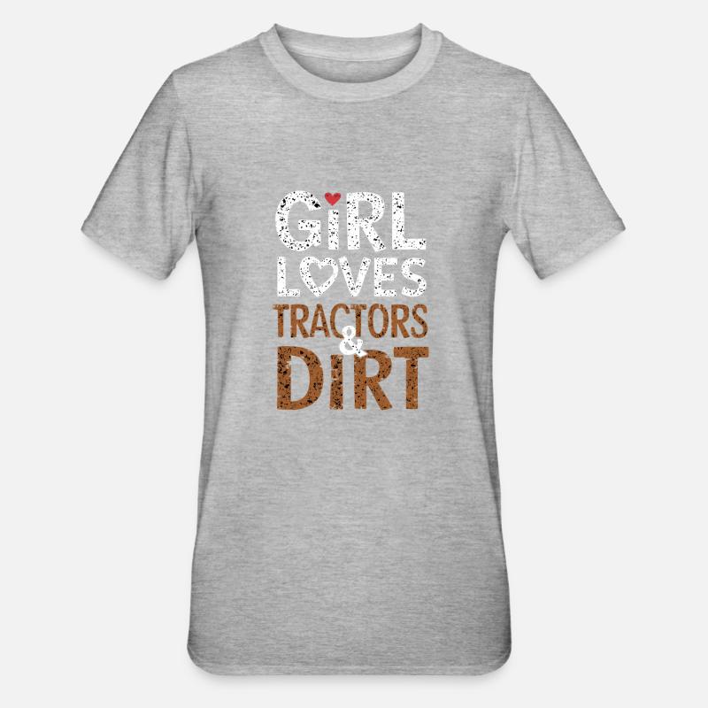 Tractor Pulling Tractor Pulling Tractor Power Farm - Unisex Polycotton T-Shirt - heather grey