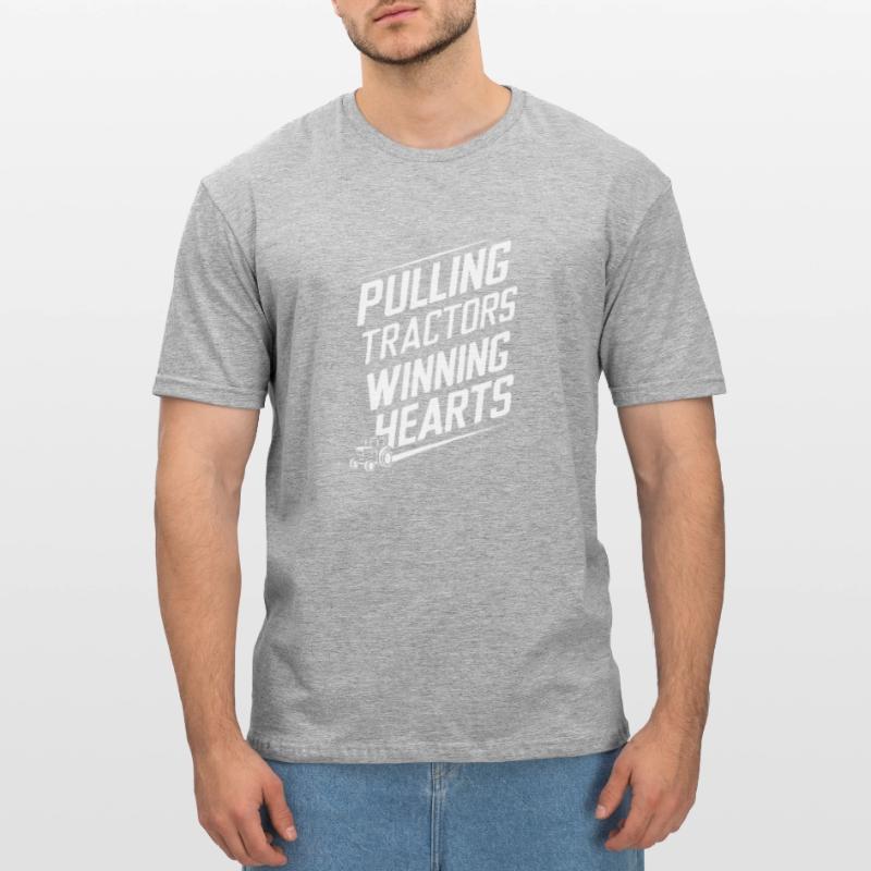 Tractor Pulling Tractor Pulling Tractor Power Farm Unisex Polycotton T-Shirt