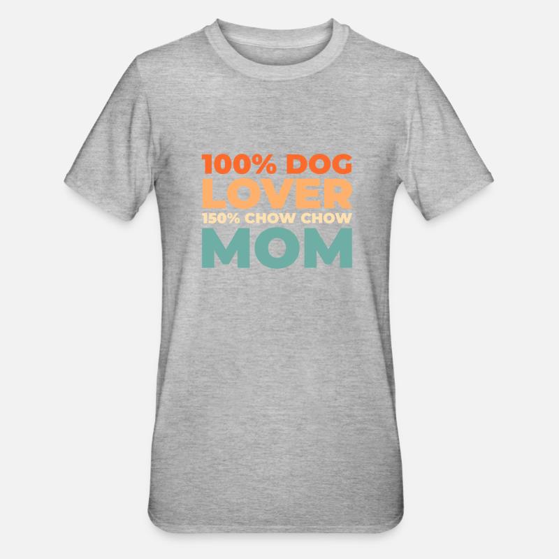 Chow Chow - T-shirt polycoton Unisexe - gris chiné