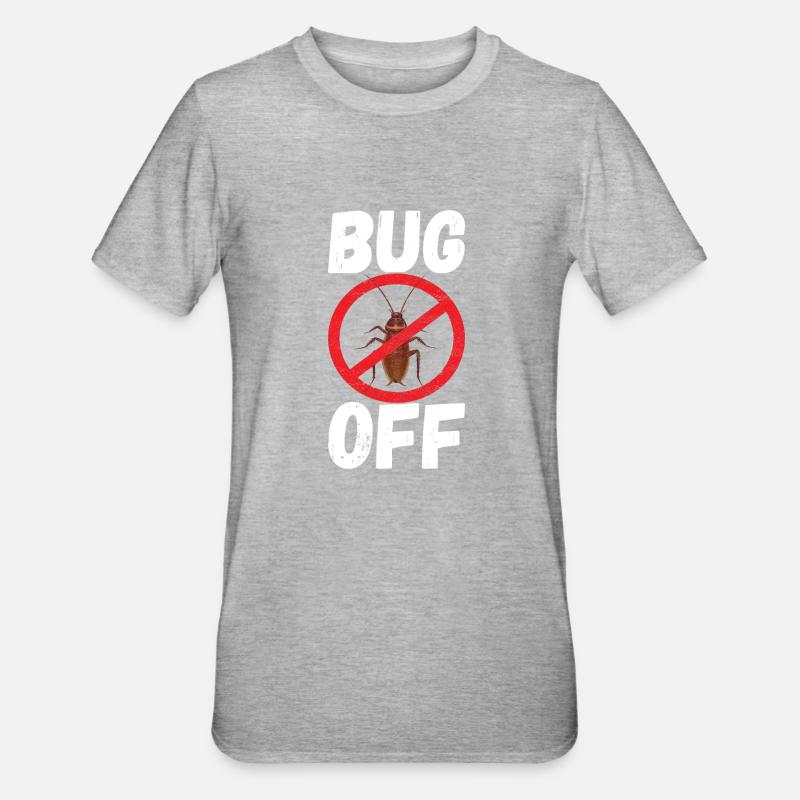 Pest Control Exterminator - Unisex Polycotton T-Shirt - heather grey