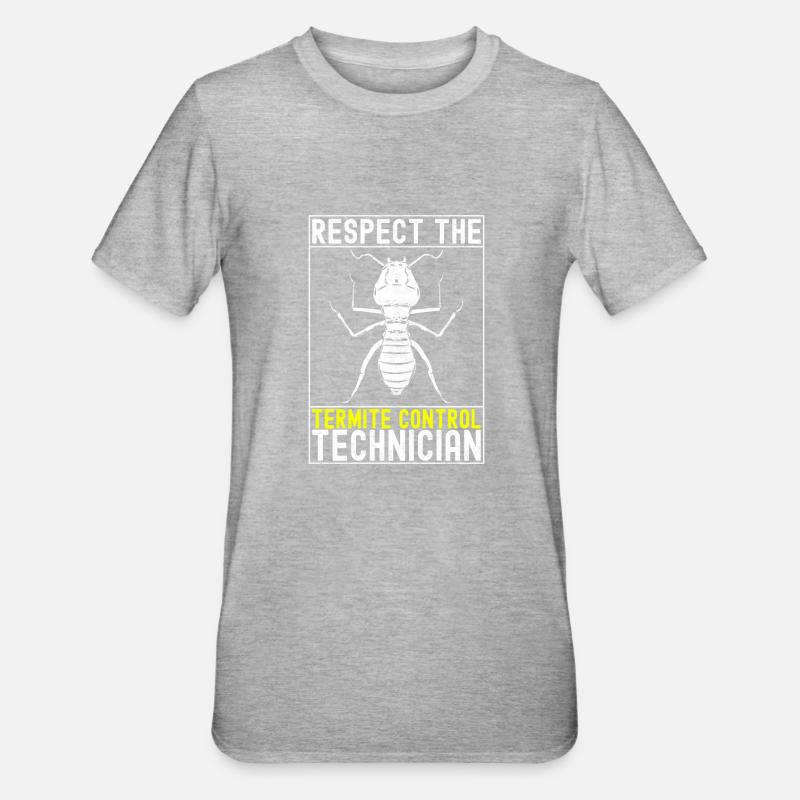 Pest Control Exterminator - Unisex Polycotton T-Shirt - heather grey