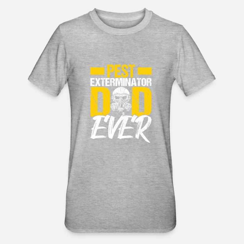 Pest Control Exterminator - Unisex Polycotton T-Shirt - heather grey