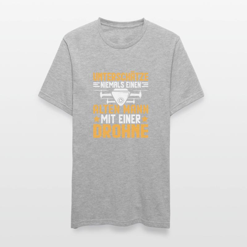 Drone Drones Drone Pilot Drone Pilot FPV UAV T-shirt polycoton Unisexe