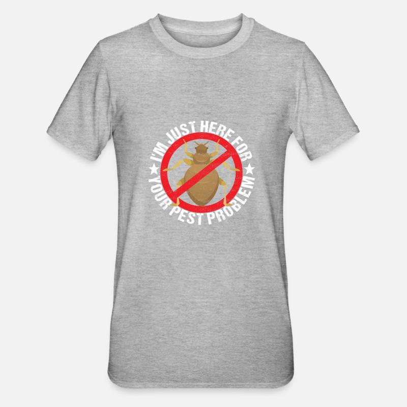Pest Control Exterminators - Unisex Polycotton T-Shirt - heather grey