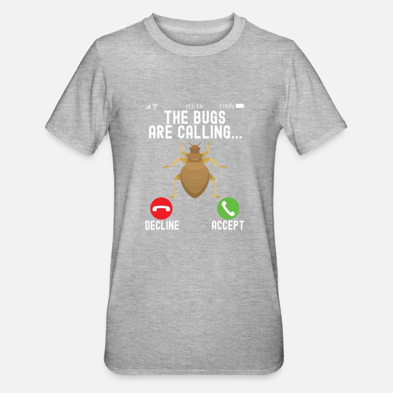 Schädlingsbekämpfung Kammerjäger - Unisex Polycotton T-Shirt - Grau meliert