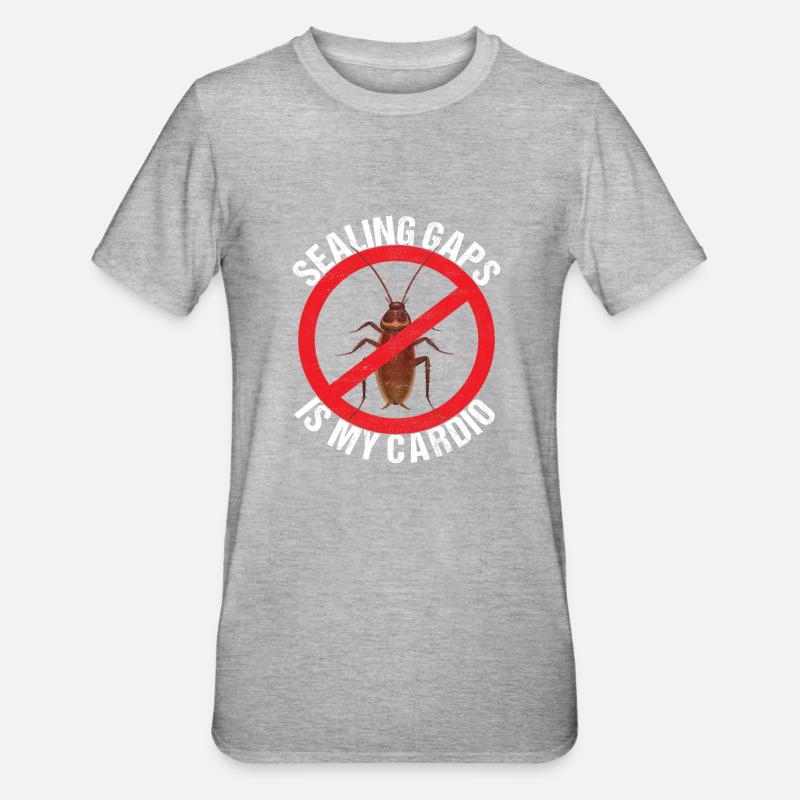 Schädlingsbekämpfung Kammerjäger - Unisex Polycotton T-Shirt - Grau meliert