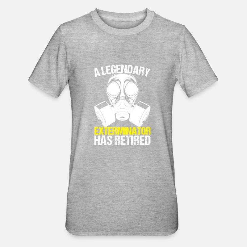 Pest Control Exterminator - Unisex Polycotton T-Shirt - heather grey
