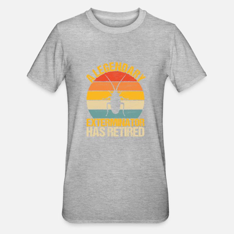 Schädlingsbekämpfung Kammerjäger - Unisex Polycotton T-Shirt - Grau meliert