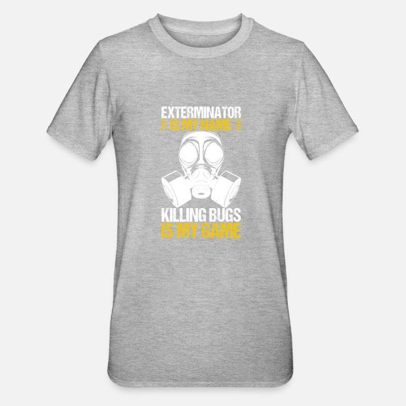 Schädlingsbekämpfung Kammerjäger - Unisex Polycotton T-Shirt - Grau meliert