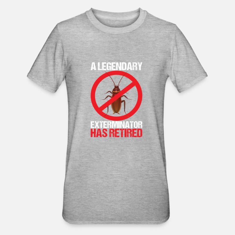 Schädlingsbekämpfung Kammerjäger - Unisex Polycotton T-Shirt - Grau meliert