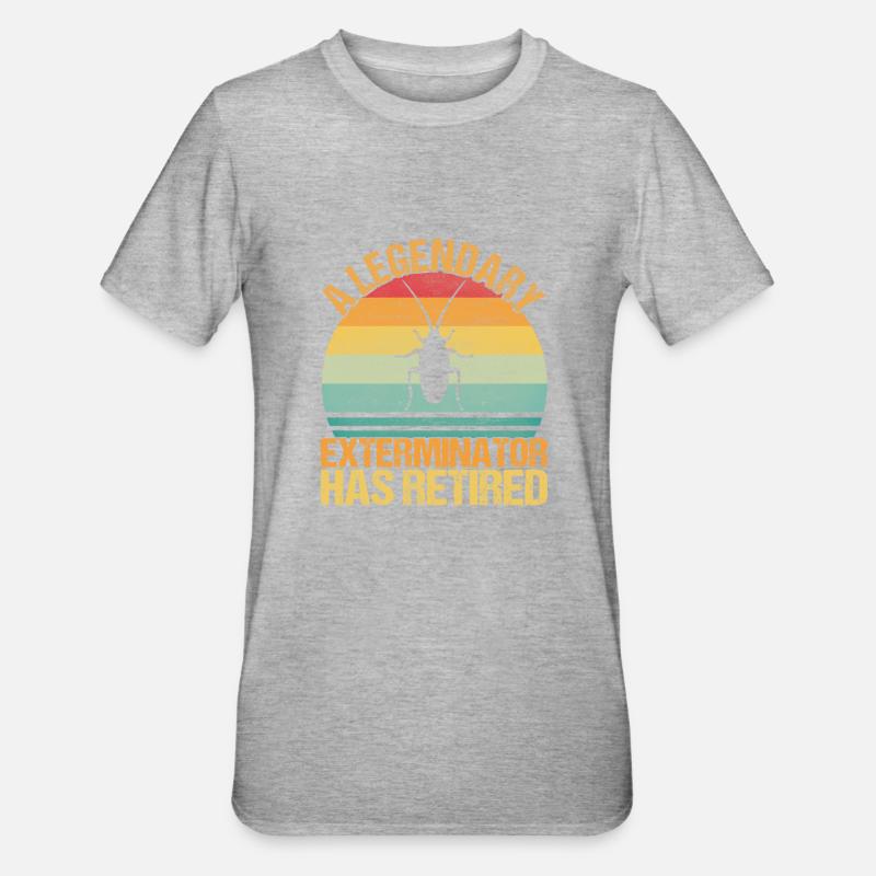 Schädlingsbekämpfung Kammerjäger - Unisex Polycotton T-Shirt - Grau meliert