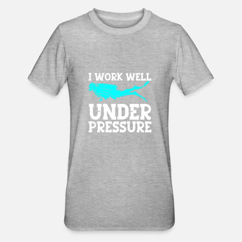 Plongeur Plongeur - T-shirt polycoton Unisexe - gris chiné