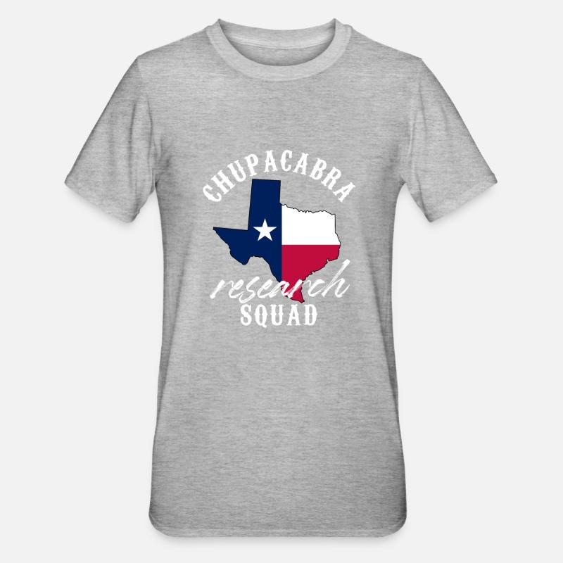 Chupacabra Research Squad Cache-cache Cryptide - T-shirt polycoton Unisexe - gris chiné
