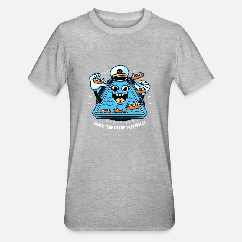 Mysterious disappearances in the Bermuda Triangle - Unisex Polycotton T-Shirt - heather grey