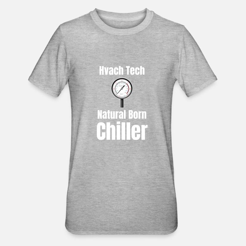Hvac Tech Technician - Unisex Polycotton T-Shirt - heather grey