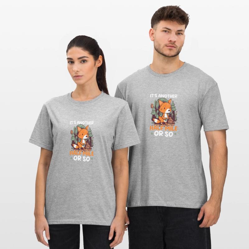 Lustiges Camping Eine weitere halbe Meile oder so Unisex Polycotton T-Shirt