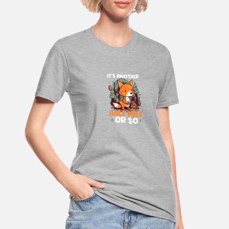 Lustiges Camping Eine weitere halbe Meile oder so Unisex Polycotton T-Shirt