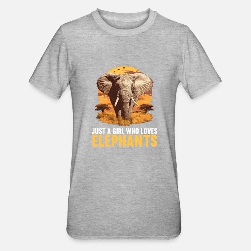 Elephant Elephant - Unisex Polycotton T-Shirt - heather grey
