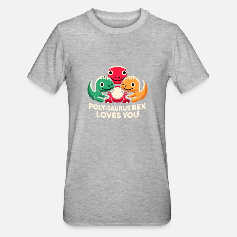 Communauté polyamoureuse Parentalité polyamoureuse - T-shirt polycoton Unisexe - gris chiné