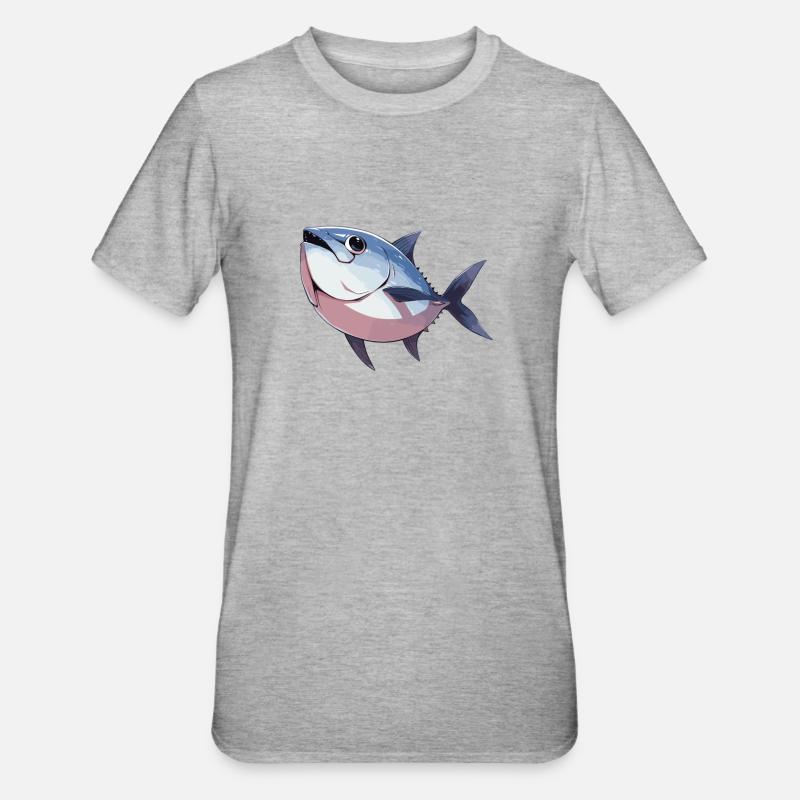Thon Thunfische Thunfisch - T-shirt polycoton Unisexe - gris chiné