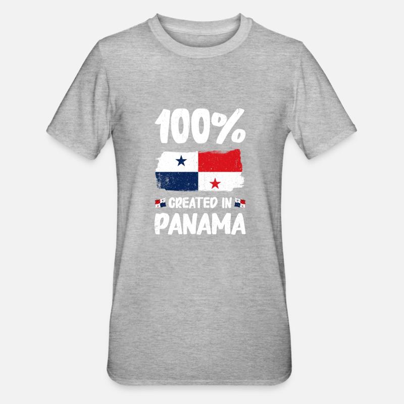 Drapeau panaméen Drapeau panaméen - T-shirt polycoton Unisexe - gris chiné