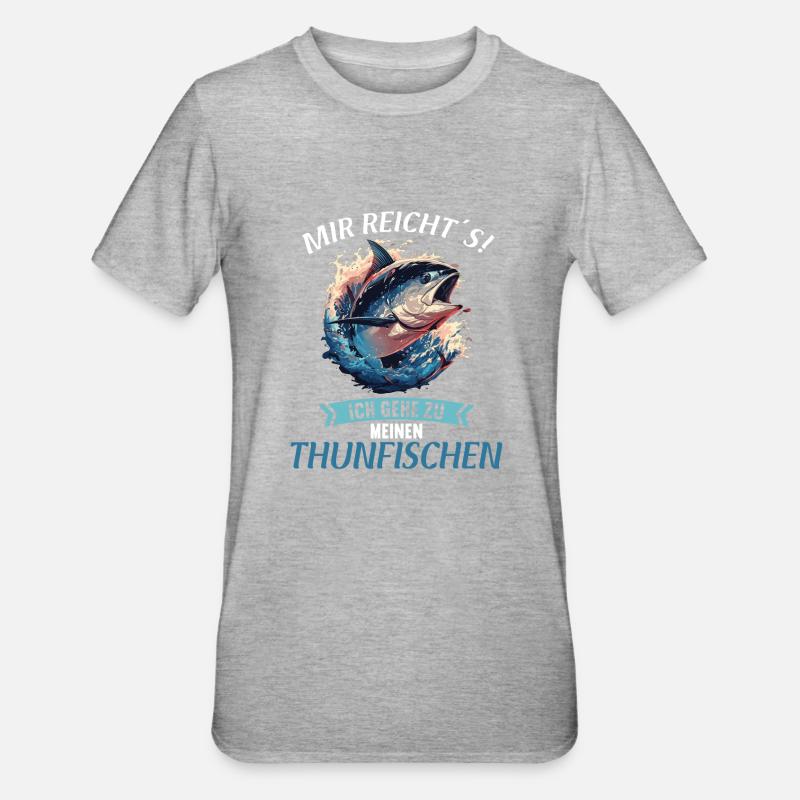 Thon Thunfische Thunfisch - T-shirt polycoton Unisexe - gris chiné