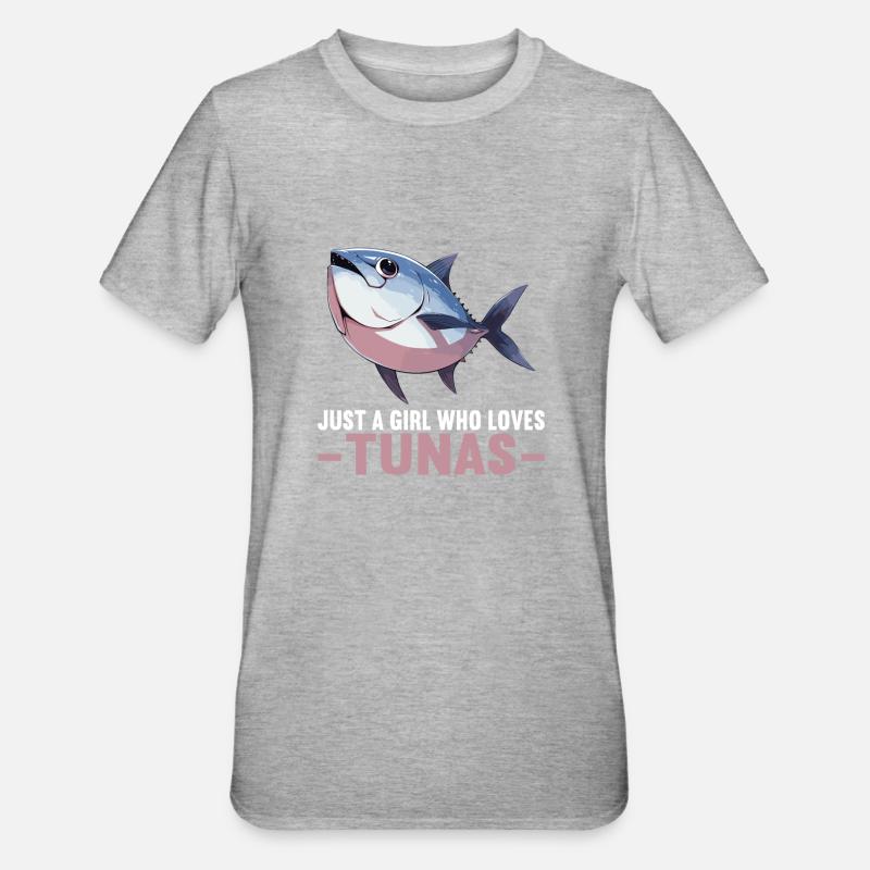 Thon Thunfische Thunfisch - T-shirt polycoton Unisexe - gris chiné