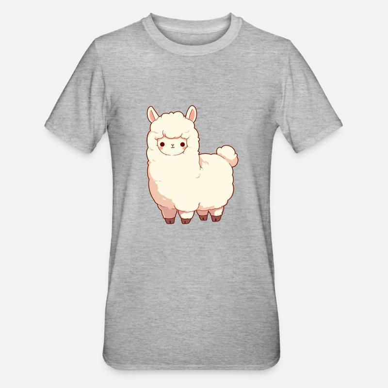 Alpaca Alpacas Alpaca - Unisex Polycotton T-Shirt - heather grey