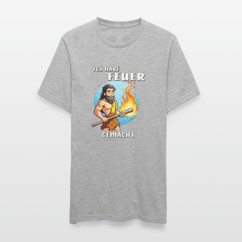 NEANDERTHAL I MADE A FIRE Unisex Polycotton T-Shirt